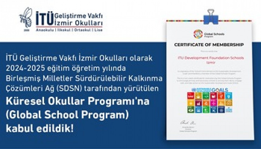  Okulumuz Global Schools Programına Kabul Edildi